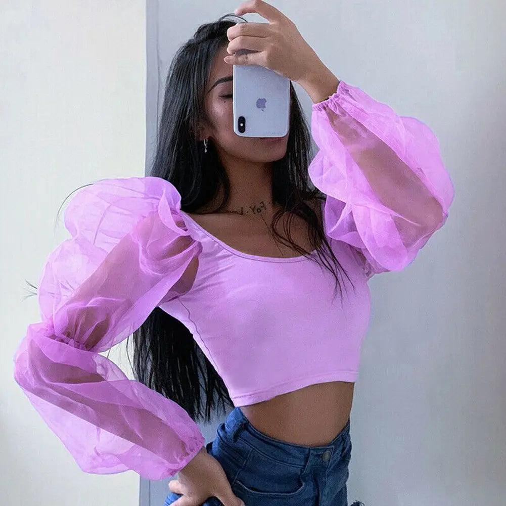 Elastic sleeve top - MRC STORE