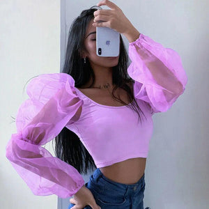 Elastic sleeve top - MRC STORE