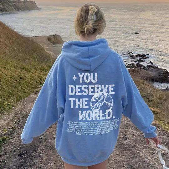 Letter Print Casual Hoodie - MRC STORE