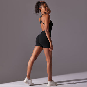 Women’s Yoga Jumpsuit - Short Solid Style My Store