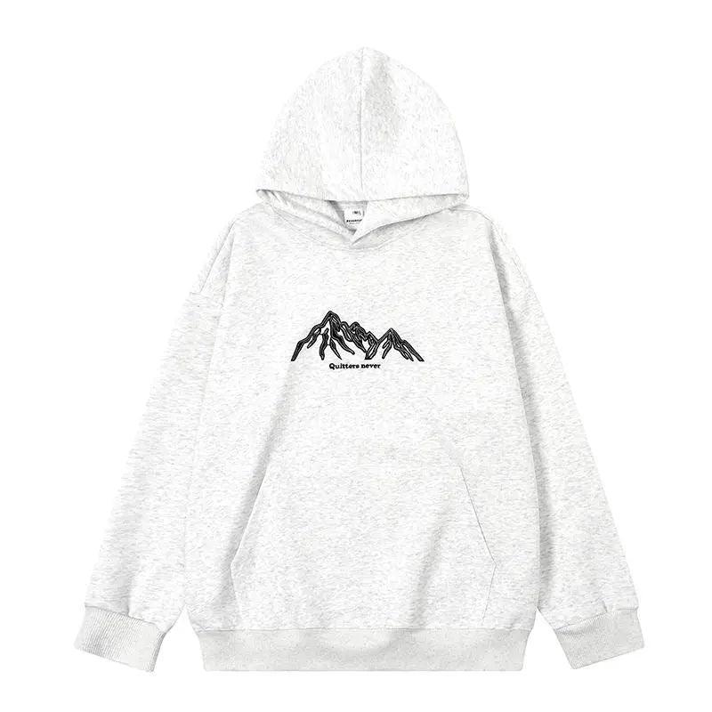 Lettered Hooded Sweatshirt - MRC STORE