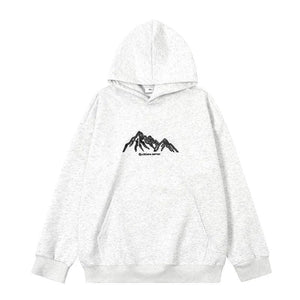 Lettered Hooded Sweatshirt - MRC STORE