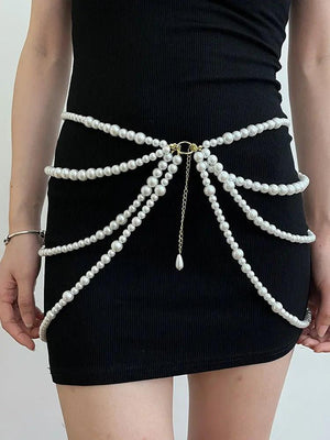 Multi Layer Pearl Waist Chain - MRC STORE