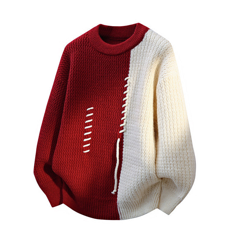 Thermal Loose Round Neck Sweater Pullover MRC STORE