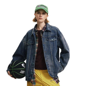 Distressed Punk Denim Jacket - MRC STORE