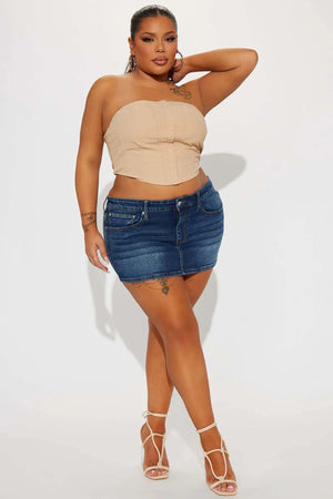 Stretch Denim Skirt - MRC STORE