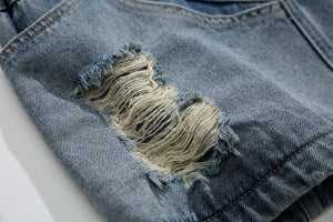 Men’s Denim Shorts - Multi-Pocket Ripped My Store
