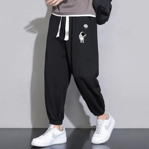 Cropped Casual Loose Long Pants - MRC STORE