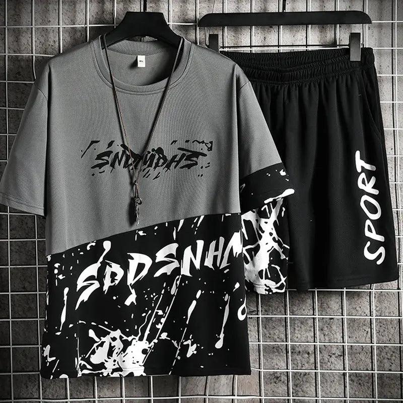 Youth Printed Casual Two-Piece Set - MRC STORE