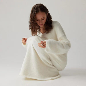 V-Neck Sweater Suit - MRC STORE