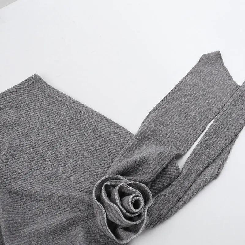 Casual Slim Three-Dimensional Floral Dress Suit - MRC STORE