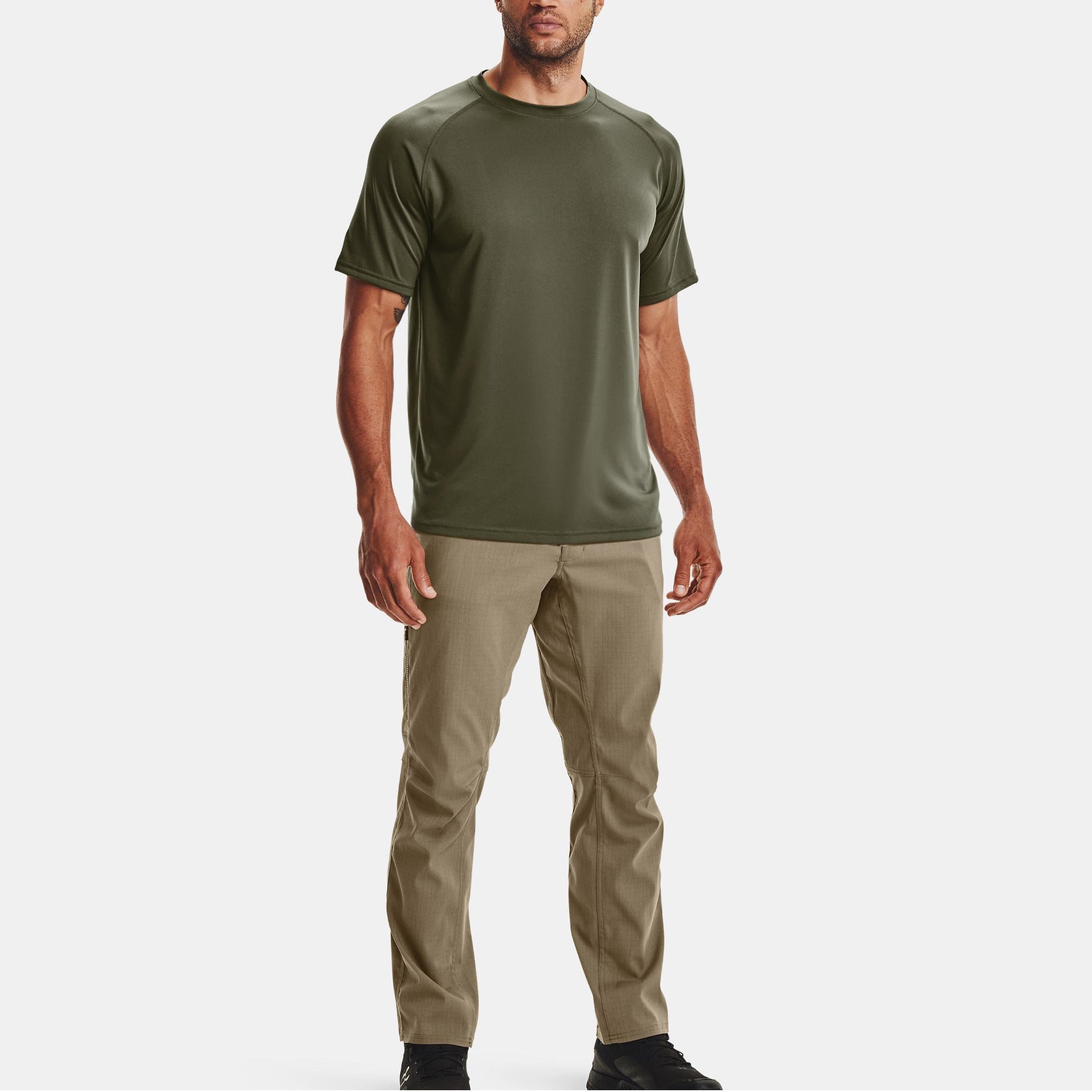 Men’s Exercise T-Shirt - Loose Round Neck My Store