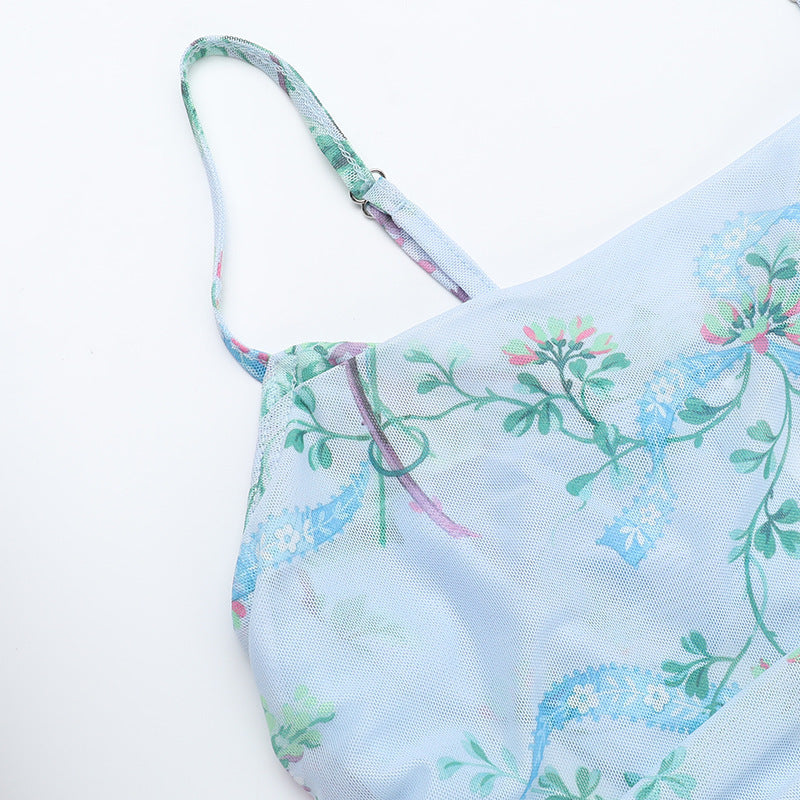 Women’s Lace Dress - Floral Sling Slim Waist My Store