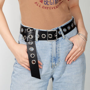 Unisex Punk Belt - Hollow PU Fashion My Store