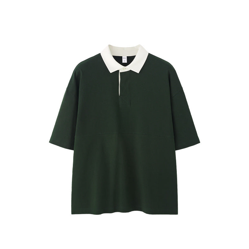 Men’s Polo Shirt - Mountain Contrast Lapel My Store  27.99