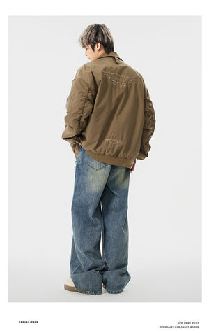 Men’s Loose Jeans - Washed-Out Ginger Blue My Store