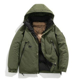 Fashion Hooded Couple Jacket Warm Coat - MRC STORE