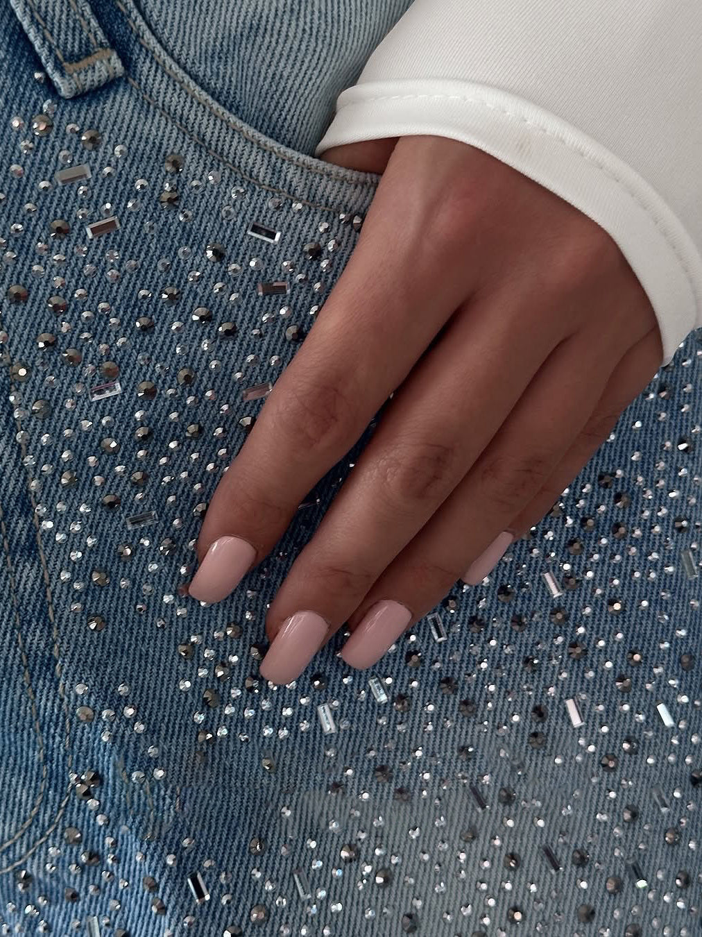 Vintage Irregular Rhinestone Jeans – Elegant & Trendy Denim My StoreÂ