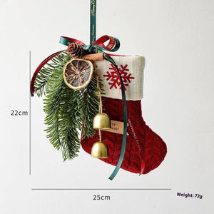 Knitted Christmas Stockings – Festive Decorations for Your Holiday Scene Layout - MRC STORE