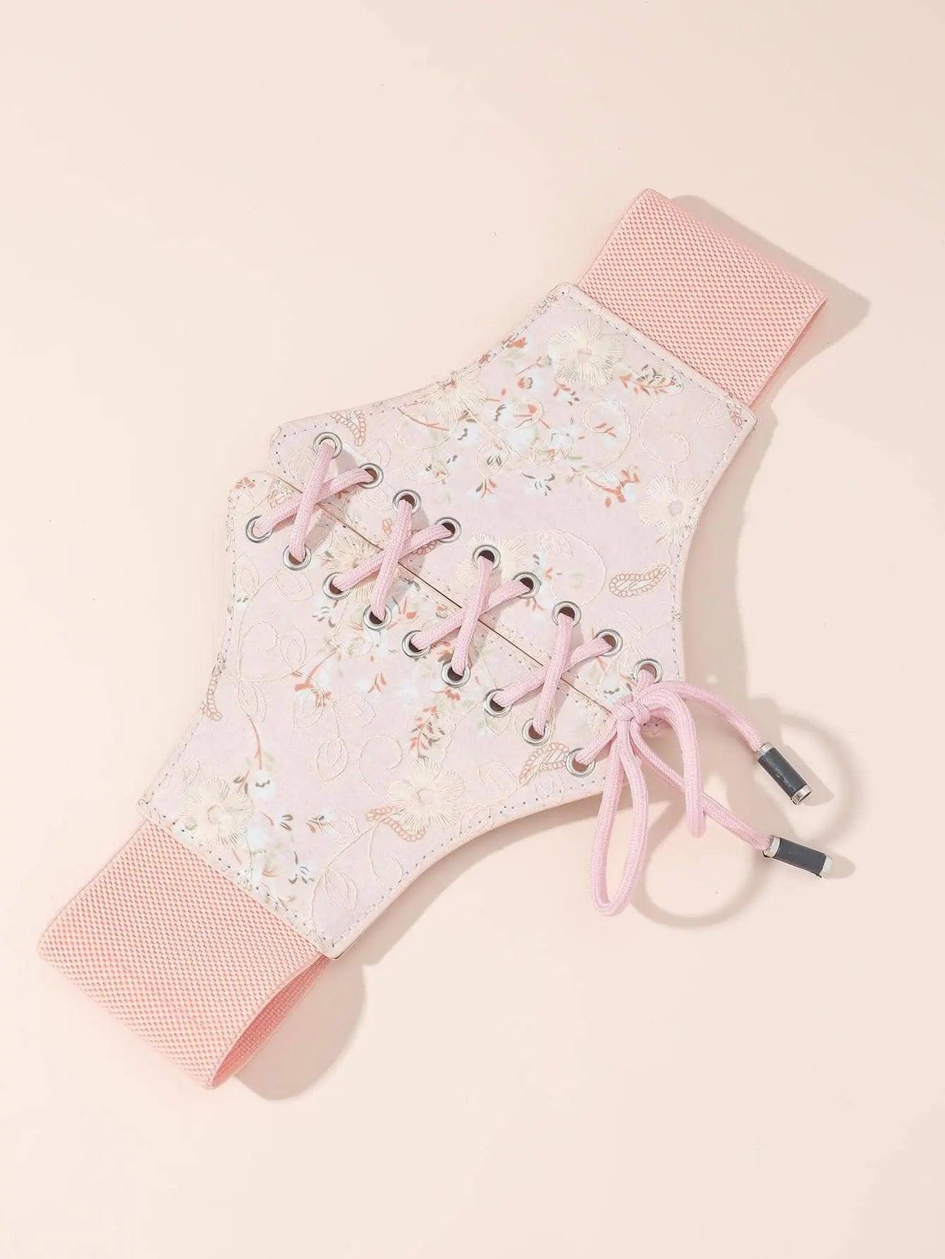 Floral Thick Belt - MRC STORE