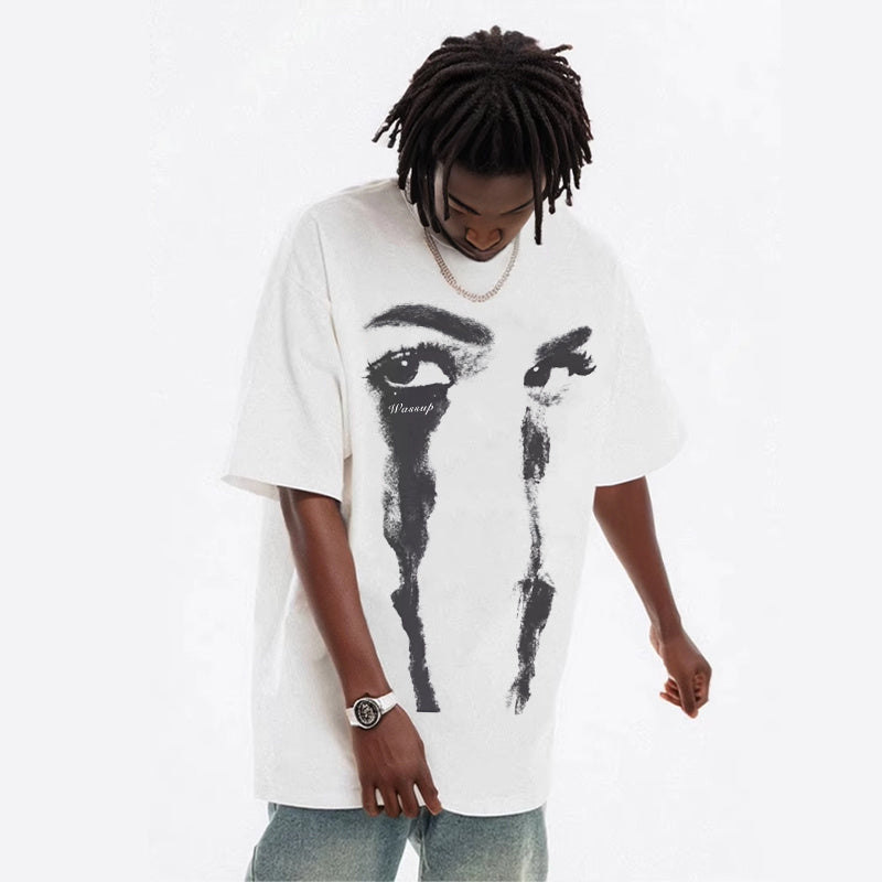 Men’s Vintage T-Shirt - Hip Hop Letter Print My Store