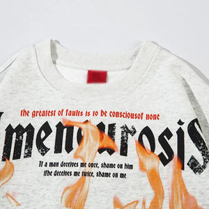 Spray Paint Letter Sweater - MRC STORE