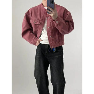Lapel Loose Denim Jacket - MRC STORE