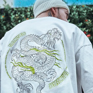 Chinese Embroidery Short Sleeve Tee - MRC STORE