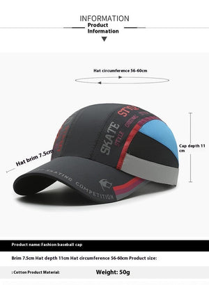 Summer Quick-Drying Men's Baseball Cap - MRC STORE