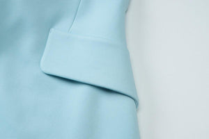 Chic Loose Square Collar Mid Waist Dress for Women - MRC STORE