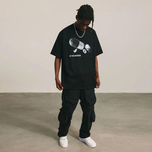 Casual Printed Short Sleeve Top - MRC STORE