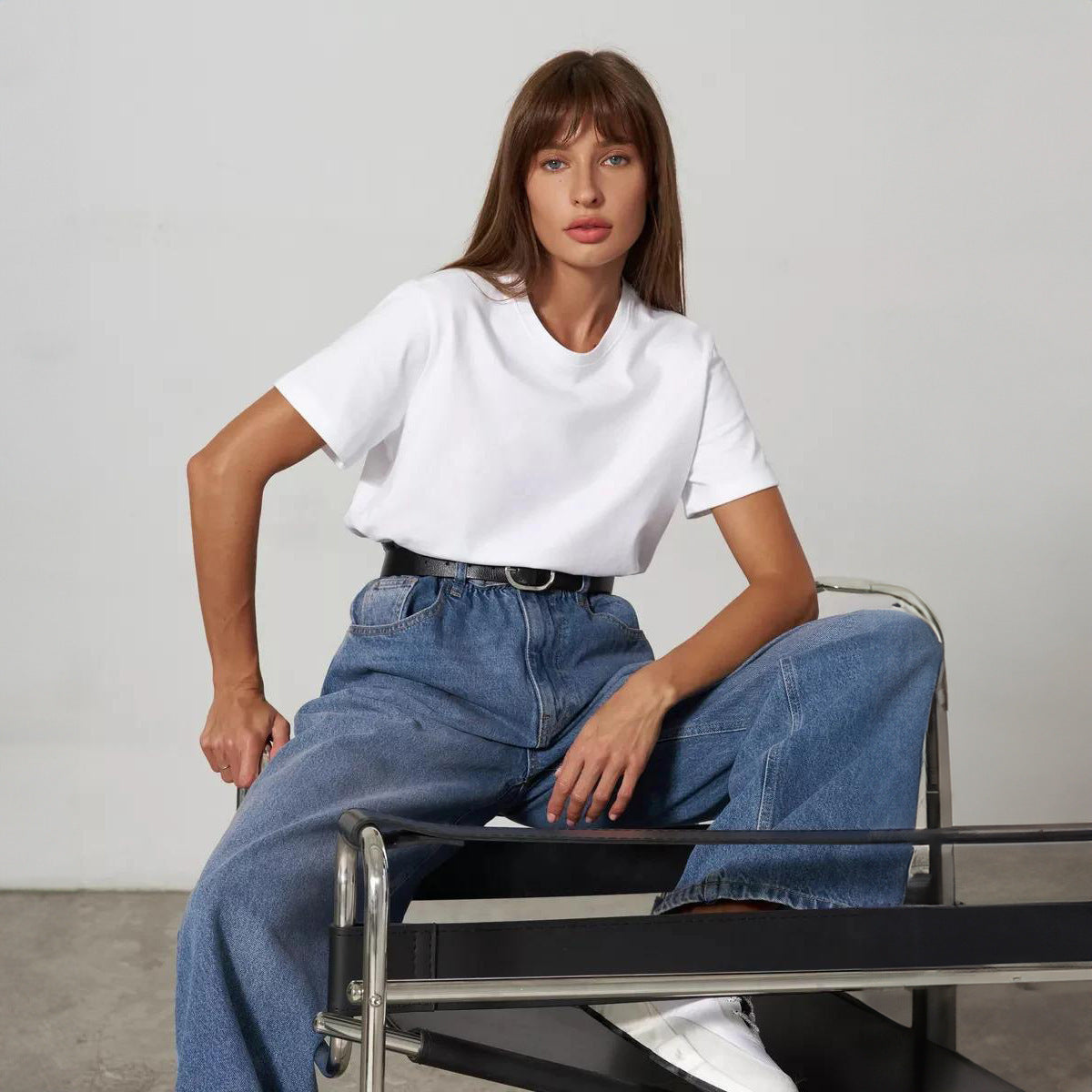 Unisex Casual T-Shirt - Round Neck Commuter Top My Store
