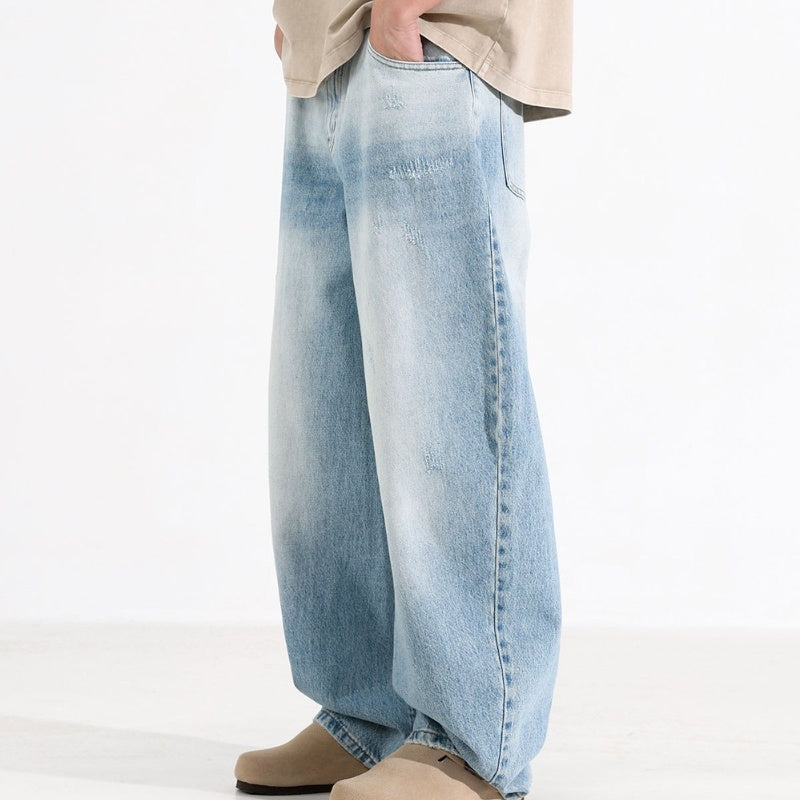 Men’s Washed Jeans - Blue White Machete My Store