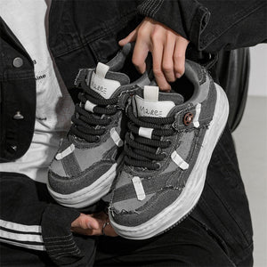 Special Interest Design Distressed Sneakers MRC STORE