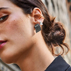 Halloween Skull Earrings Stud – Spooky Style for Women - MRC STORE