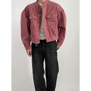 Lapel Loose Denim Jacket - MRC STORE