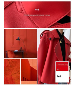 Elegant Women's Genuine Leather Jacket - Sheepskin jacket Short for Stylish Commutes - MRC STORE