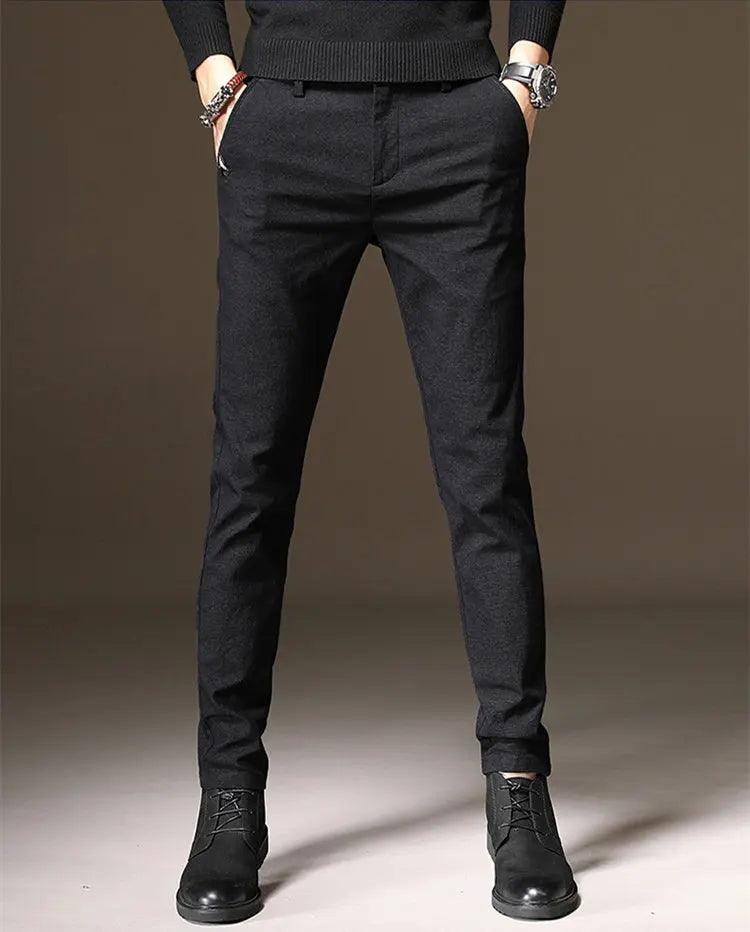 Slim Fit Elastic Pencil Pants - MRC STORE