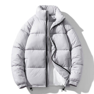 Men’s Winter Jacket - Solid Stand Collar My Store