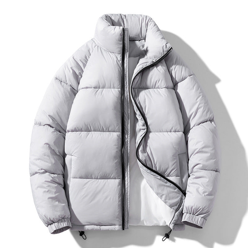 Men’s Winter Jacket - Solid Stand Collar My Store