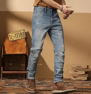 Korean Style Motorcycle Jeans - MRC STORE