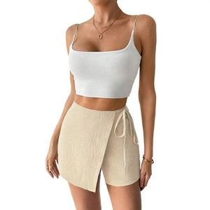 Lace Up Sheath Culottes - MRC STORE