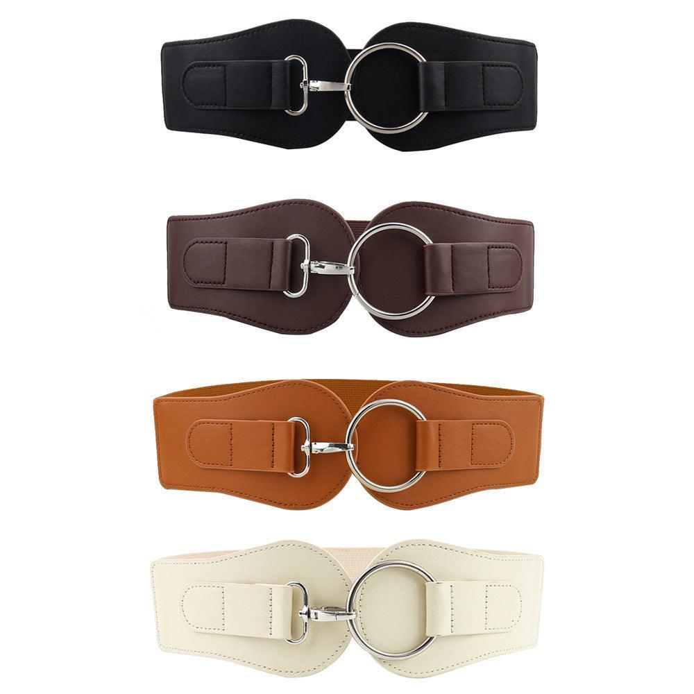 Simple Sweet Cool PU Leather Decoration Wide Belt – Stylish Business Accessory - MRC STORE