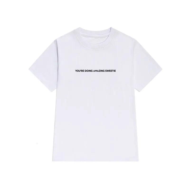 Loose Fit Printed Cotton Tee - MRC STORE