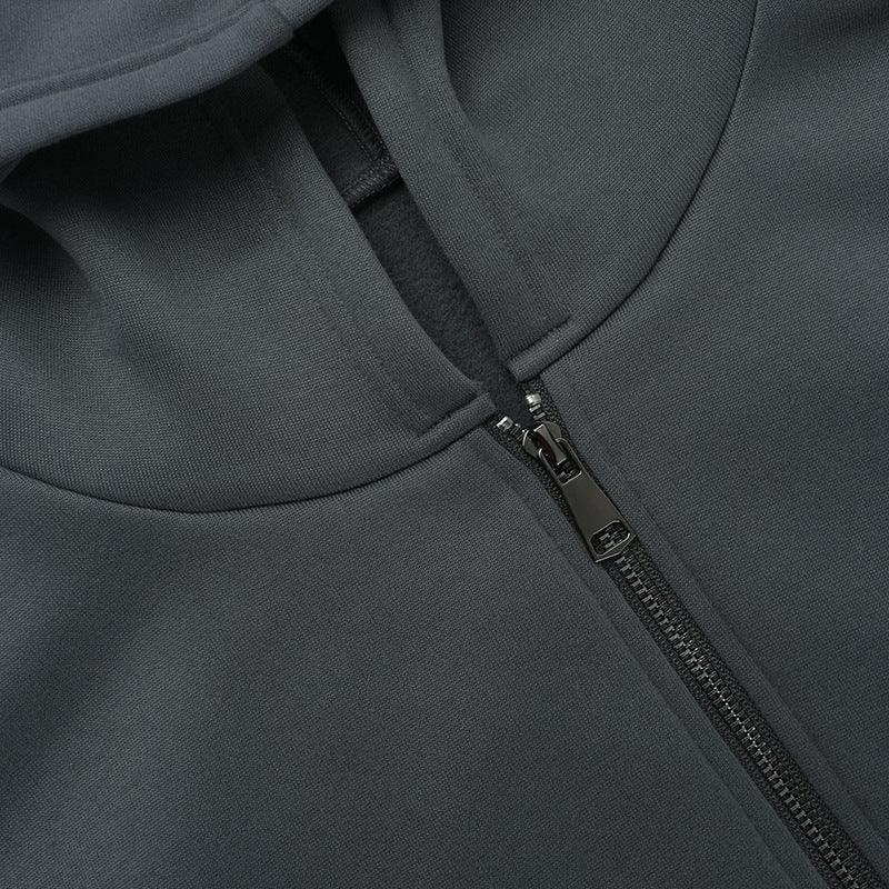 Trendy Letter Print Sweatshirt Coat - MRC STORE