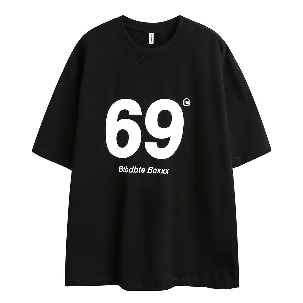 Women’s Digital 69 T-Shirt - Street Fashion Loose My Store