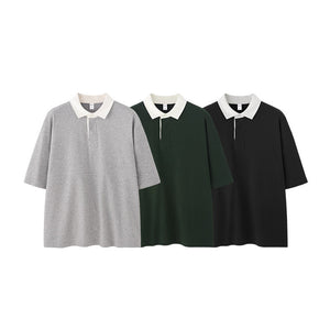 Men’s Polo Shirt - Mountain Contrast Lapel My Store
