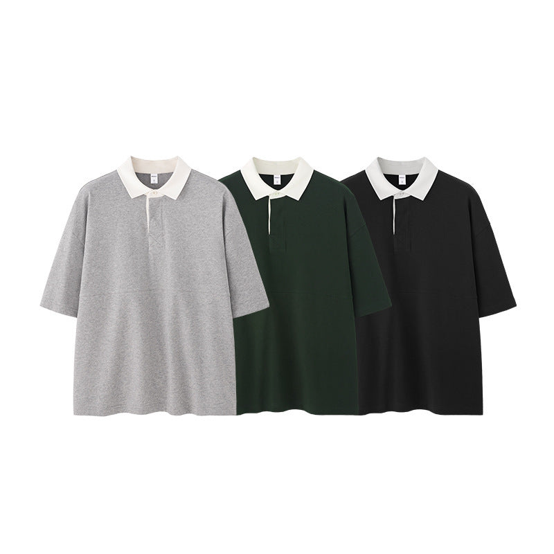 Men’s Polo Shirt - Mountain Contrast Lapel My Store