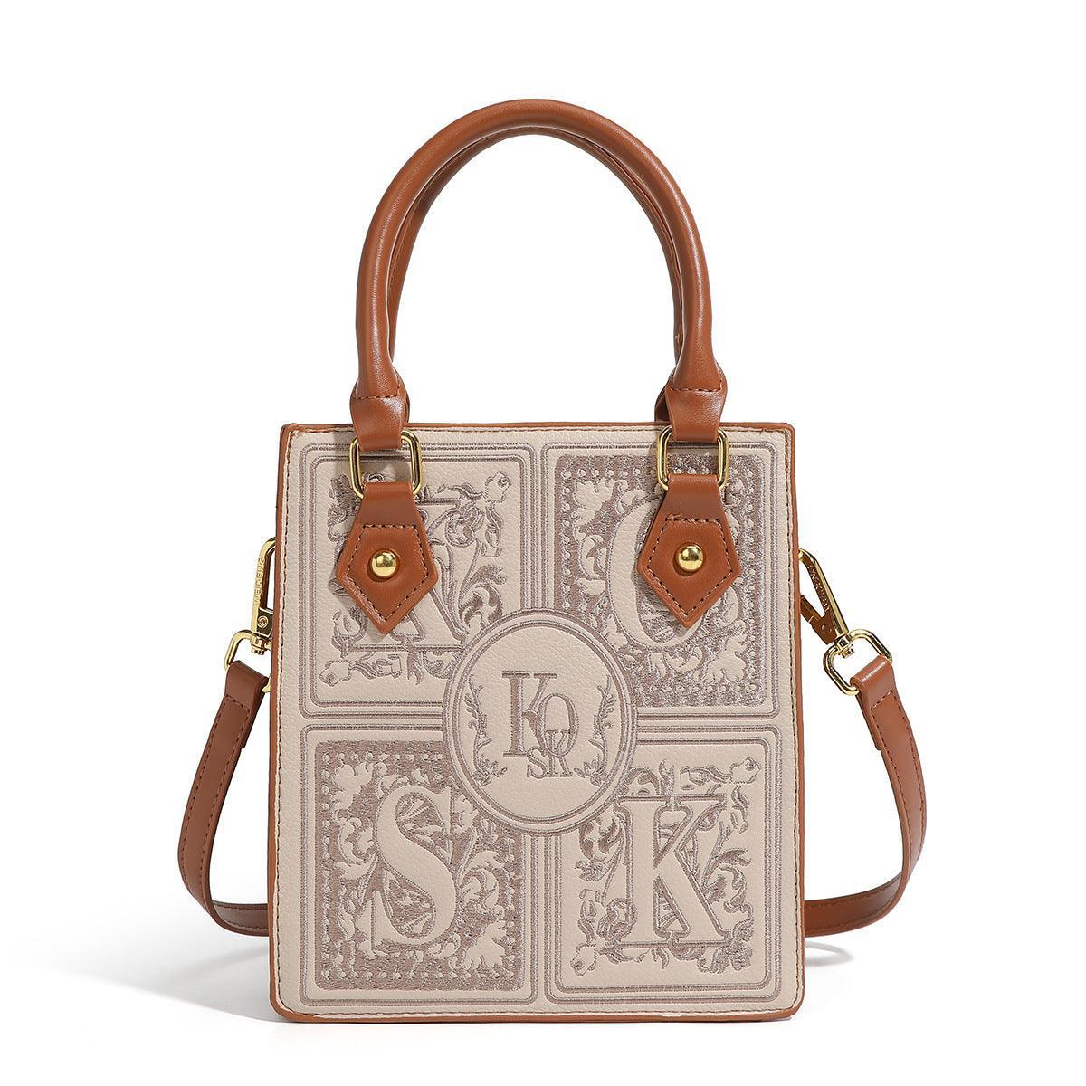 Trendy Early Autumn Embroidered Small Square Bag Fashion Essentials - MRC STORE