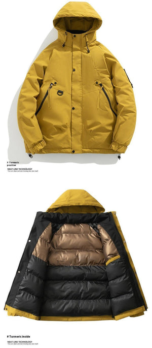 Fashion Hooded Couple Jacket Warm Coat - MRC STORE